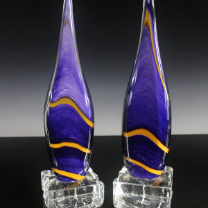 Furnace Sculpted Glass</br>4 x 4 x 11” each</br>2020