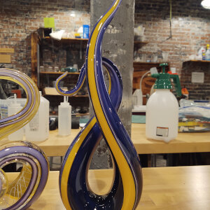 Hot Sculpted Glass</br>4 x 3 x 14”</br>2021