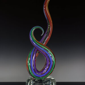 Coldworked and Sculpted Glass</br>6 x 6 x 22”</br>2022