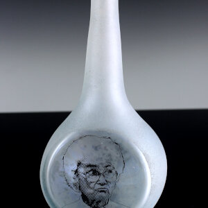 Coldworked Blown Glass & Enamel</br>3 x 4 x 8”</br>2022