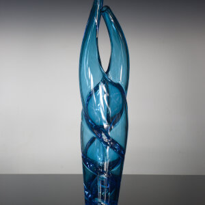Furnace Blown Glass<br>4 x 4 x 16”<br>2023