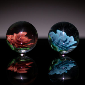 Torchworked Glass<br>1.5” Each<br>2024