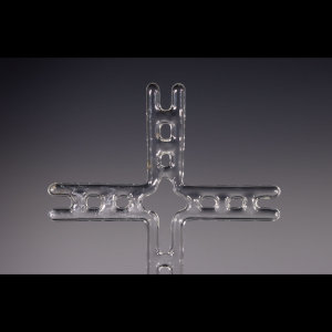 Torchworked Glass<br>12 x 12 x 25”<br>2024