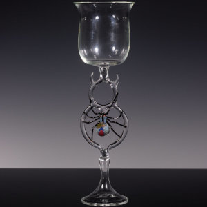 Torchworked Glass<br>4 x 4 x 12 1/2”<br>2024