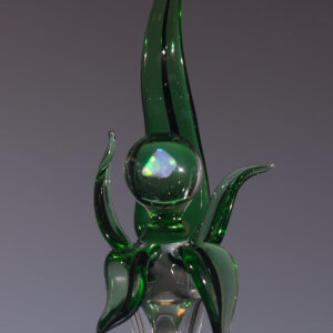 Torchworked Glass</br>5 x 5 x 14.5”</br>2025