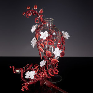 Torchworked Glass</br>7 x 8 x 16”</br>2025