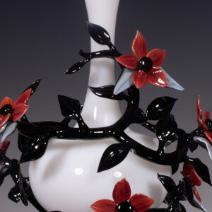 Torchworked Glass</br>7 x 7 x 14.5”</br>2025