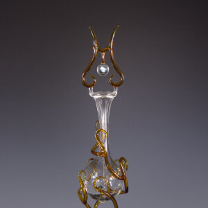 Torchworked Glass</br>3.5 x 3.5 x 14”</br>2025